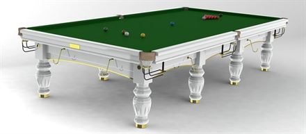 שולחן סנוקר מקצועי Aristocrat-Premium White עולם הביליארד